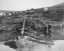 Anvil Creek gold mine, 1916. Creator: Lomen Brothers