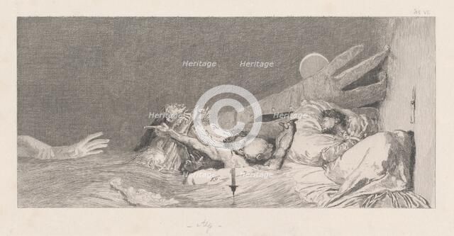 Anxieties (Ängste), 1878/1880. Creator: Max Klinger.