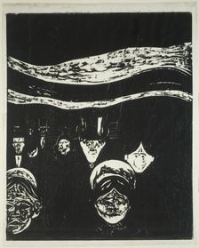 Anxiety, 1896. Creator: Edvard Munch