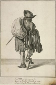 Any Old Iron take money for Cries of London, (c1688?). Artist: Anon