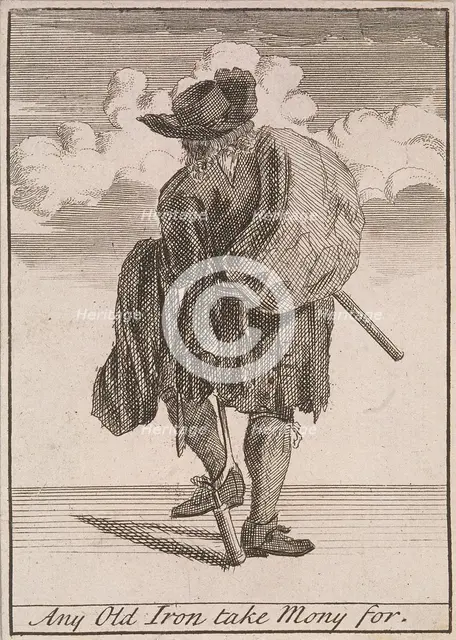 'Any Old Iron take Mony for', Cries of London, (c1688?). Artist: Anon