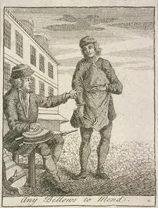 Any Bellows to Mend Cries of London, (c1688?). Artist: Anon