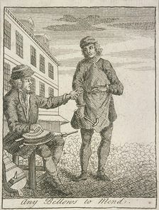 Any Bellows to Mend Cries of London, (c1688?). Artist: Anon