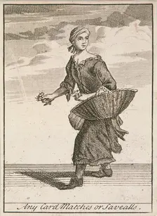 Any Card Matches or Savealls Cries of London, (c1688?). Artist: Anon