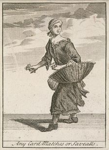 Any Card Matches or Savealls Cries of London, (c1688?). Artist: Anon