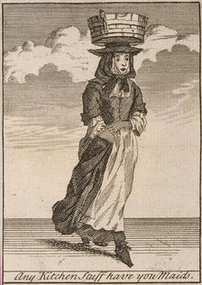 Any Kitchen Stuff have you Maids Cries of London, (c1688?). Artist: Anon