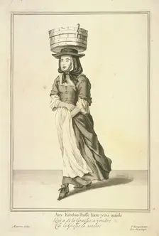 Any Kitchin Stuffe have you maids Cries of London, (c1688?). Artist: Pierce Tempest