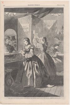 Any Thing for Me, if you Please? Post-Office of the Brooklyn Fair in Aid of the S..., March 5, 1864. Creator: Unknown