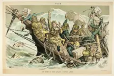 Any Thing to Keep Afloat a Little Longer, from Puck, n.d. Creator: Joseph Keppler