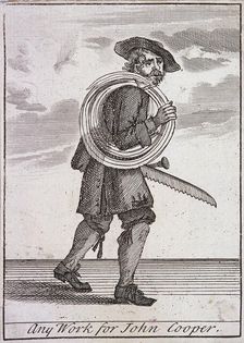 Any Work for John Cooper Cries of London, (c1688?). Artist: Anon