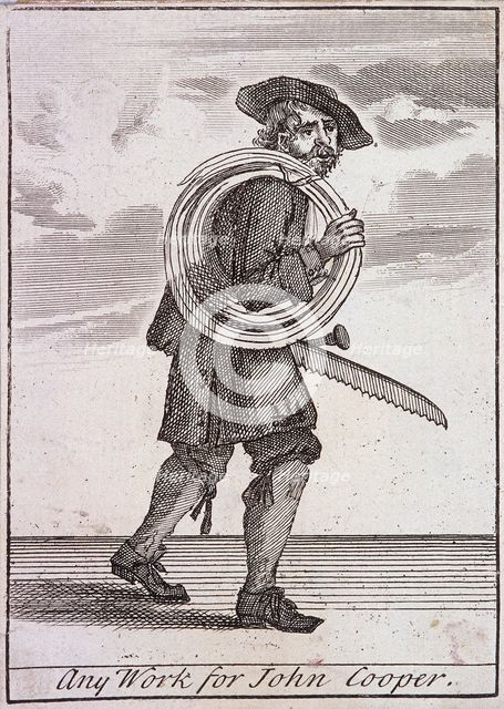 'Any Work for John Cooper', Cries of London, (c1688?). Artist: Anon