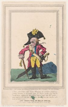 Anything Will Do For an Officer, January 1, 1796., January 1, 1796. Creator: Thomas Rowlandson