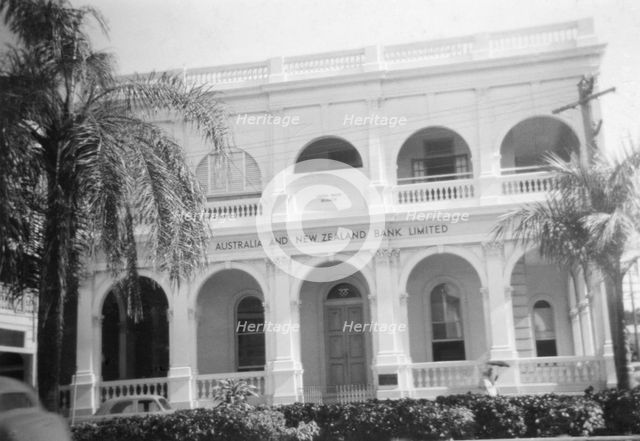 ANZ Bank, Formerly - Union Bank, corner of Denham and Flinders Streets, Townsville, Queensland, 1955 Creator: Jack Bain.