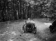Anzani GN Special of Barbara Marshall, B&HMC Brighton-Beer Trial, Fingle Bridge Hill, Devon, 1934. Artist: Bill Brunell
