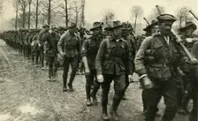ANZAC soldiers marching to the front, France, First World War, c1916, (c1920). Creator: Unknown