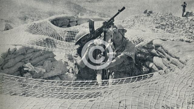 'Anzacs on Guard in Egypt', 1940, (1940). Artist: Unknown.