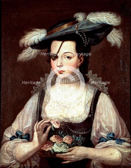 Ana Mendoza y de la Cerda called Princess of Eboli (1540-1591), oil painting, collection Duke of …