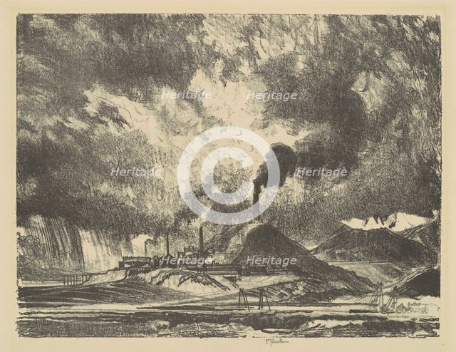 Anaconda, Montana, 1915. Creator: Joseph Pennell.