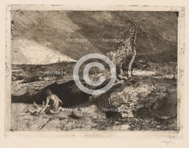 Anachorète. Creator: Mariano Fortuny y Carbó (Spanish, 1838-1874).