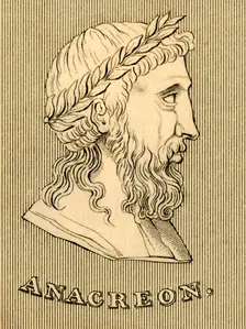 Anacreon (c582-485 BC), 1830. Creator: Unknown