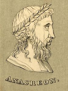 Anacreon (c582-485 BC), 1830. Creator: Unknown