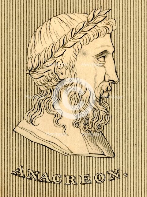 'Anacreon', (c582-485 BC), 1830. Creator: Unknown.