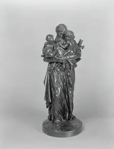 Anacreon with the Infants Bacchus and Cupid, modeled 1878 (cast c. 1893). Creator: Jean-Leon Gerome
