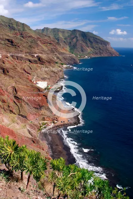 Anaga coastline, San Andres, Tenerife, Canary Islands, 2007. Creator: Peter Thompson.