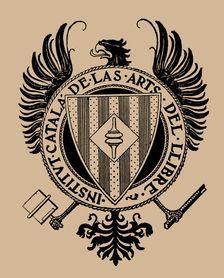 Anagram of the Institut Català de les Arts del Llibre, 1900