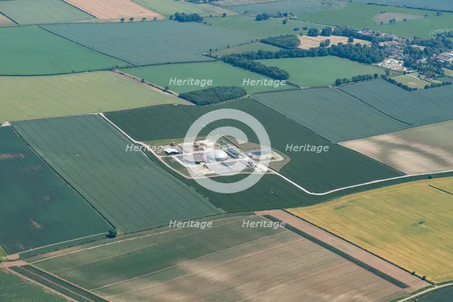 Anaerobic digestion and biogas plants under construction nr Burton Agnes, East Riding of Yorks 2022. Creator: Emma Trevarthen.
