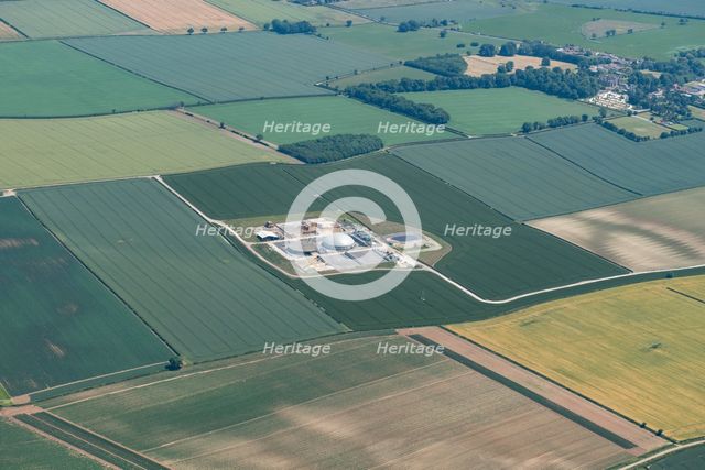 Anaerobic digestion and biogas plants under construction nr Burton Agnes, East Riding of Yorks 2022. Creator: Emma Trevarthen.