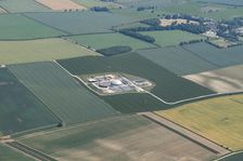 Anaerobic digestion and biogas plants under construction nr Burton Agnes, East Riding of Yorks 2022. Creator: Emma Trevarthen