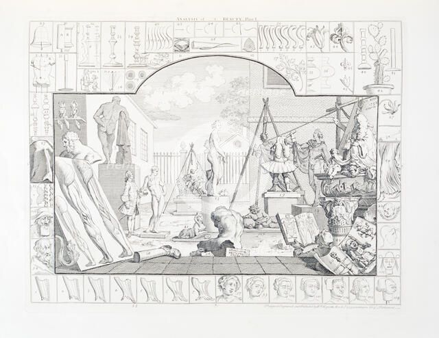 'Analysis of Beauty Plate I', 1753. Artist: William Hogarth