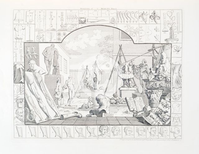 'Analysis of Beauty Plate I', 1753. Creator: William Hogarth.