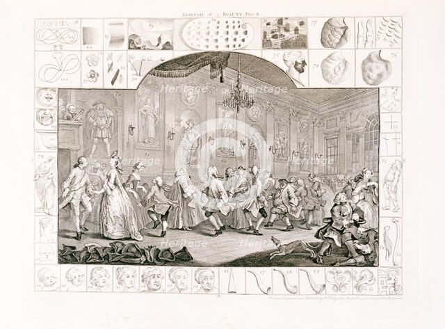 'Analysis of Beauty Plate II', 1753. Artist: William Hogarth