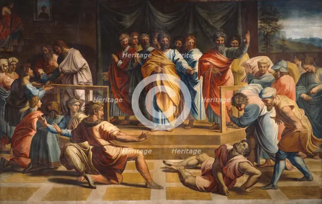 Ananias and Sapphira, 1729-31. Creator: Sir James Thornhill.