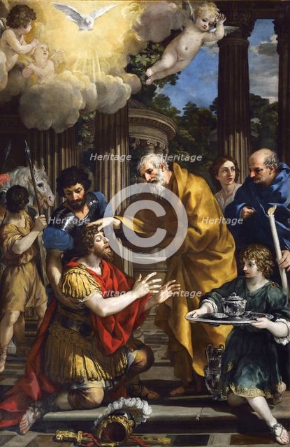 Ananias restoring the sight of Saint Paul.