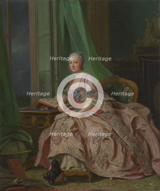 Anastasia Ivanovna, Princess of Hesse-Homburg (1700-1755), née Countess Trubetskaya, 1757. Artist: Roslin, Alexander (1718-1793)