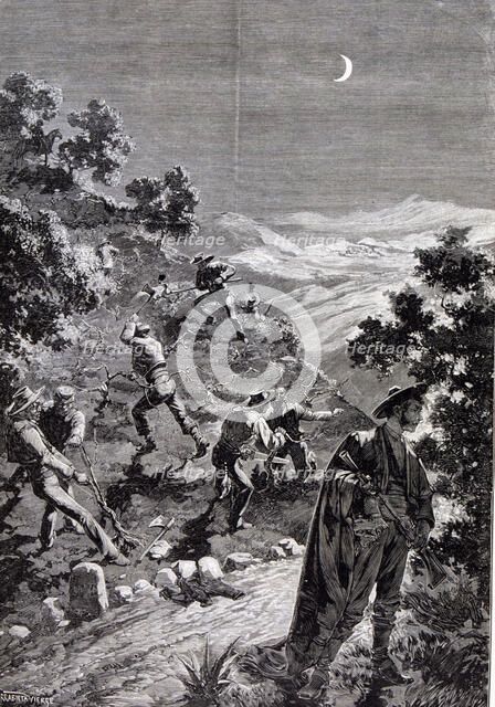 Anarchist movement of the Black Hand in Cadiz, destroying the vines between Arcos and Villamartin…