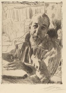 Anatole France, 1906. Creator: Anders Leonard Zorn