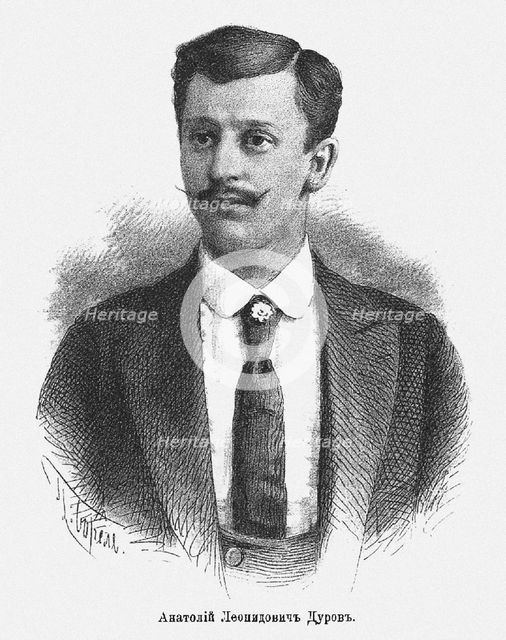 Anatoly Leonidovich Durov (1864-1916), c. 1900. Artist: Borel, Pyotr Fyodorovich (1829-1898)