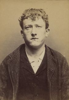 Anceau. Aimé-Firmin. 20 ans, né le 18/2/74 à Paris XIIe. Sculpteur sur bois. Anarchiste. 1..., 1894. Creator: Alphonse Bertillon