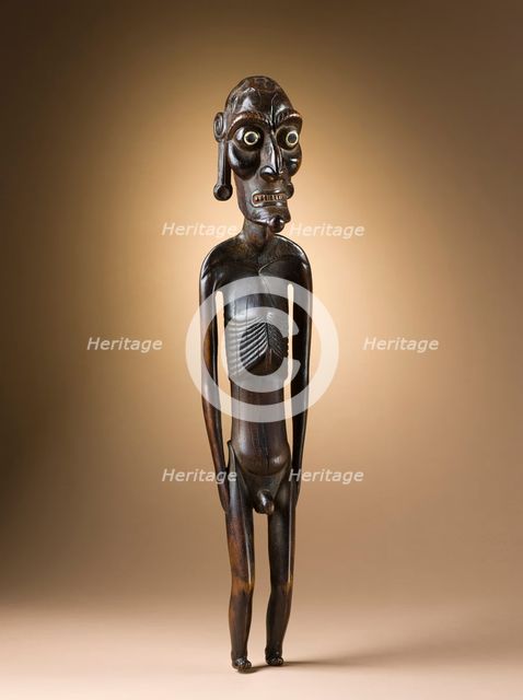 Ancestor Figure (moai kavakava) (image 1 of 3), c.1830. Creator: Unknown.