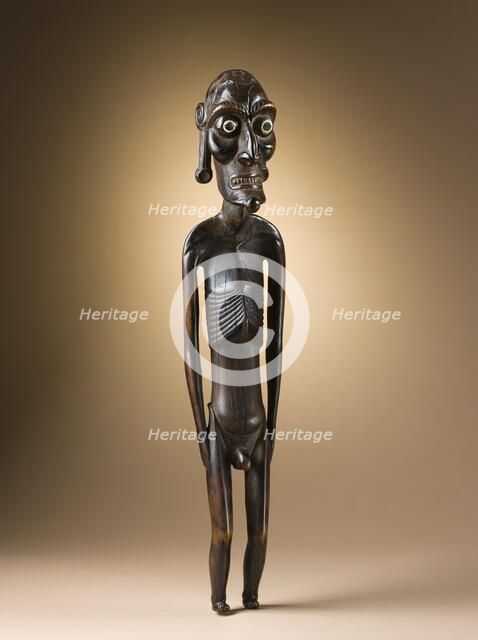 Ancestor Figure (moai kavakava) (image 1 of 3), c.1830. Creator: Unknown.