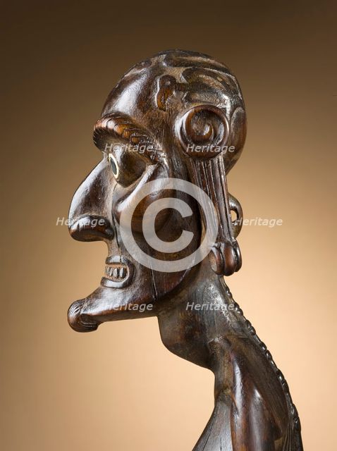 Ancestor Figure (moai kavakava) (image 2 of 3), c.1830. Creator: Unknown.