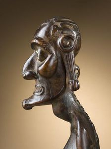 Ancestor Figure (moai kavakava) (image 2 of 3), c.1830. Creator: Unknown