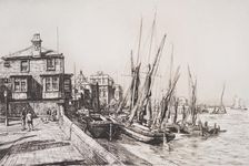 Anchor Inn, Greenwich, 1938. Creator: Francis Dodd