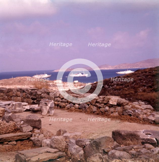 Anchorage at the island of Delos, Greece, c1955. Creator: Arthur Charles Kirby Ware.