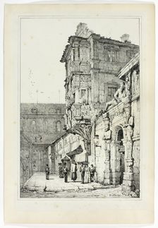 Ancien palais, Bamberg, 1833. Creator: Samuel Prout