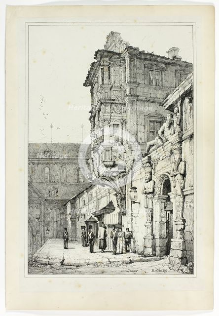 Ancien palais, Bamberg, 1833. Creator: Samuel Prout.
